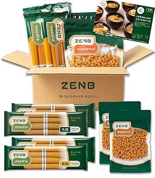 Amazon.co.jp: ZENB 食べくらべセット ゼンブ ヌードル 丸麺 8食